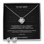 I Never Knew Love Till I Loved You - Love Knot Necklace & Earrings Set