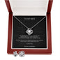 I Never Knew Love Till I Loved You - Love Knot Necklace & Earrings Set